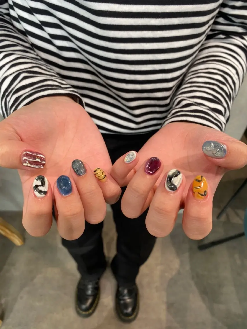 ネイル ぷっくりネイル ハンドネイル chika ／ nailのネイルデザイン