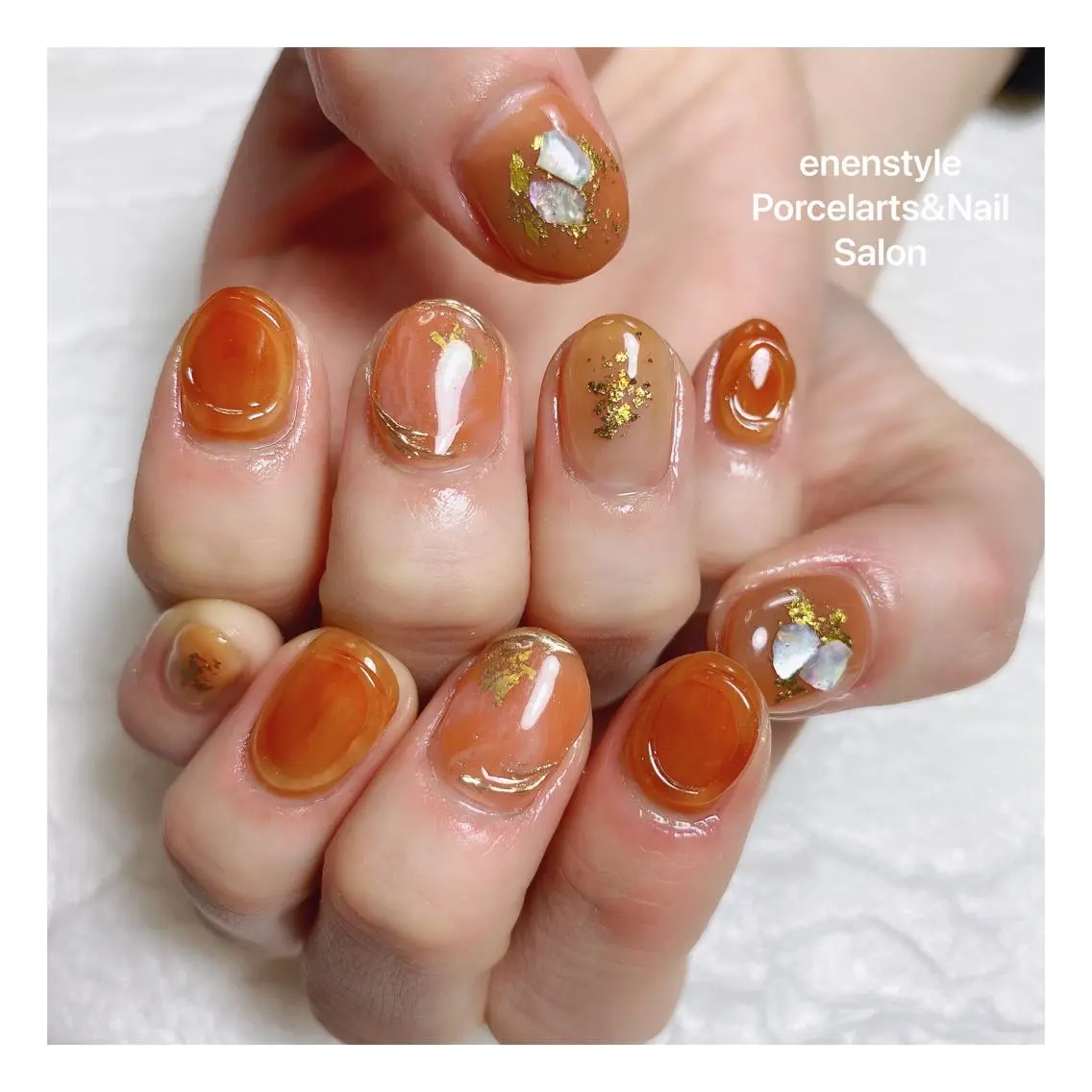 ショート ネイル ハンドネイル 🐾enen style 🐾のネイルデザイン