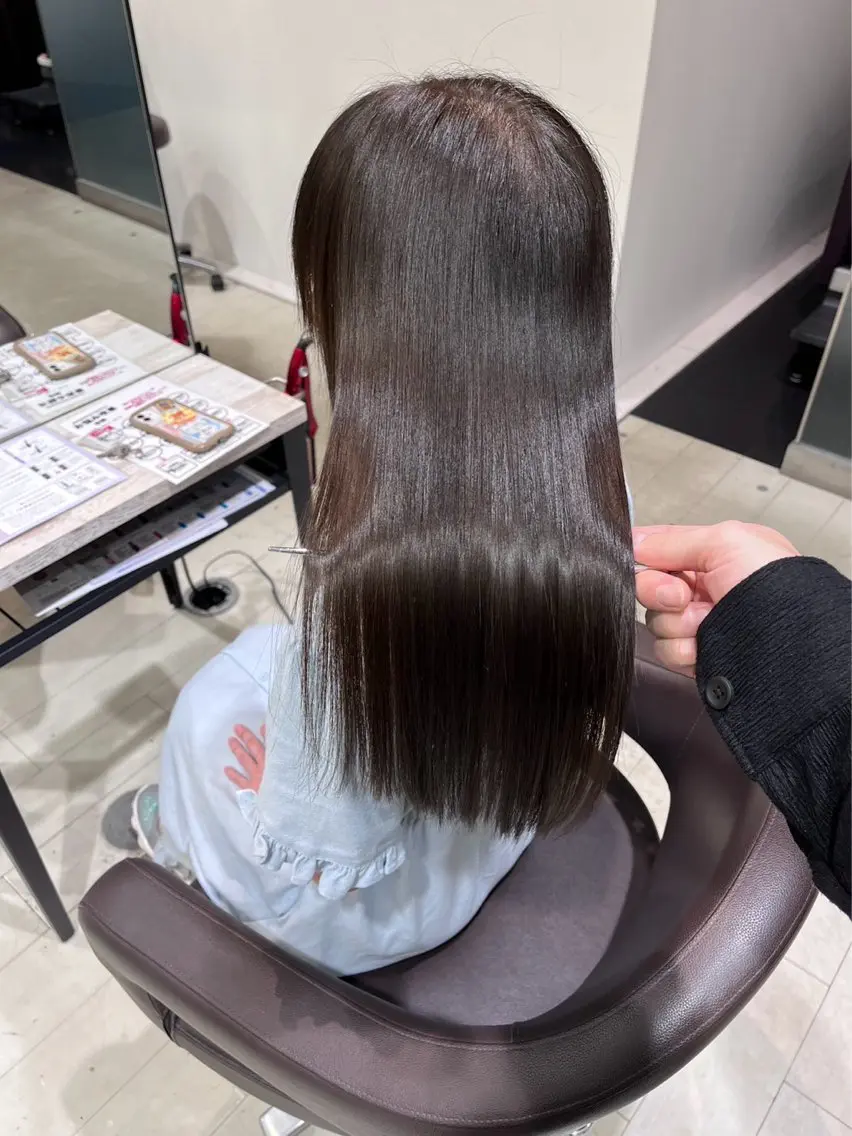 ロング ヘアカラー トリートメント 白髪ぼかし/髪質 改善/KOMORIのヘアスタイル