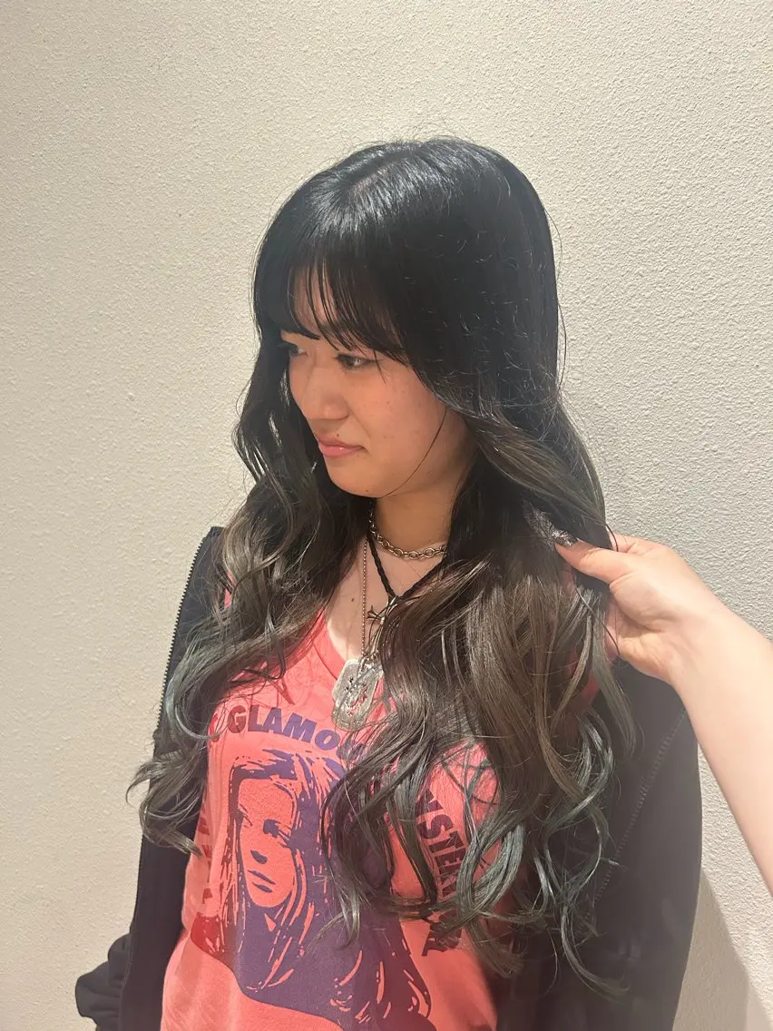 ロング カラー ボブ&寒色🎐ᩚ 短髪 COCOROのヘアスタイル