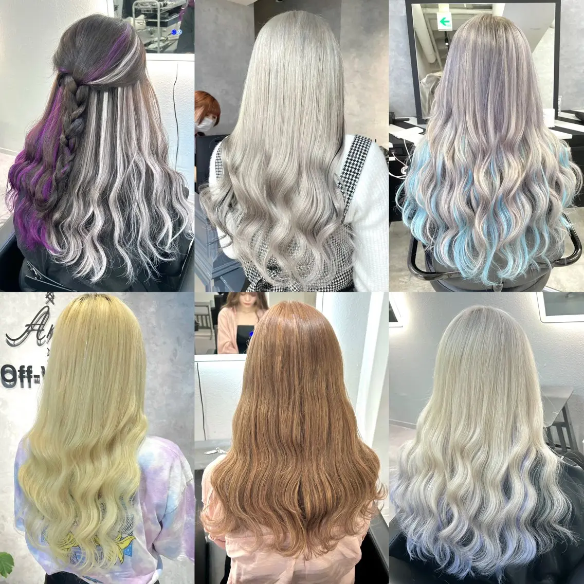 ロング カラー エクステ カット エクステ ブリーチ&エクステ 🥀ケアカラー特化のヘアスタイル