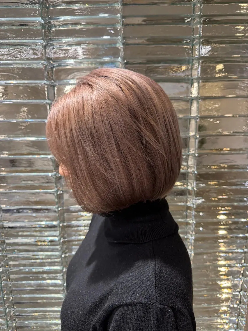 ショート 切りっぱなしボブ ボブ カット YAMADA KOKOROのヘアスタイル