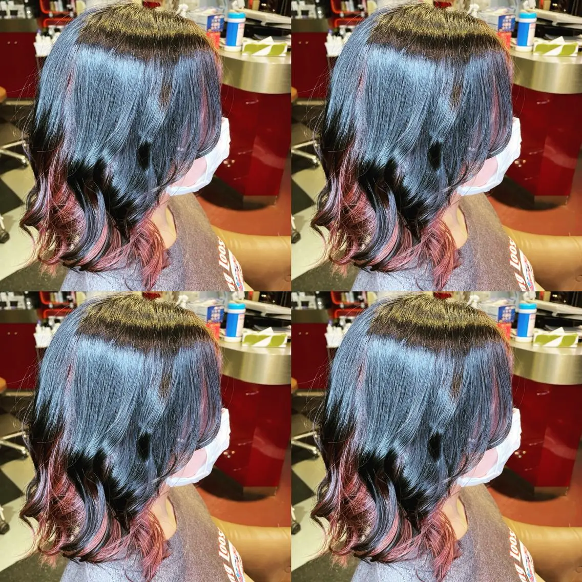 ミディアム カラー インナーカラー トリートメント 👑派手髪/カット 👑ANRYのヘアスタイル