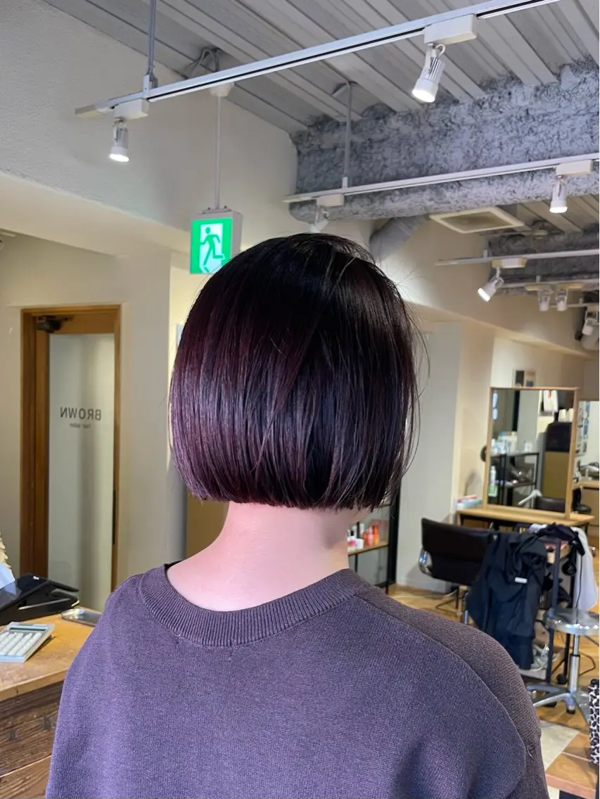 ショート カラー レイヤー／髪質改善／ 銀座／CHIEのヘアスタイル