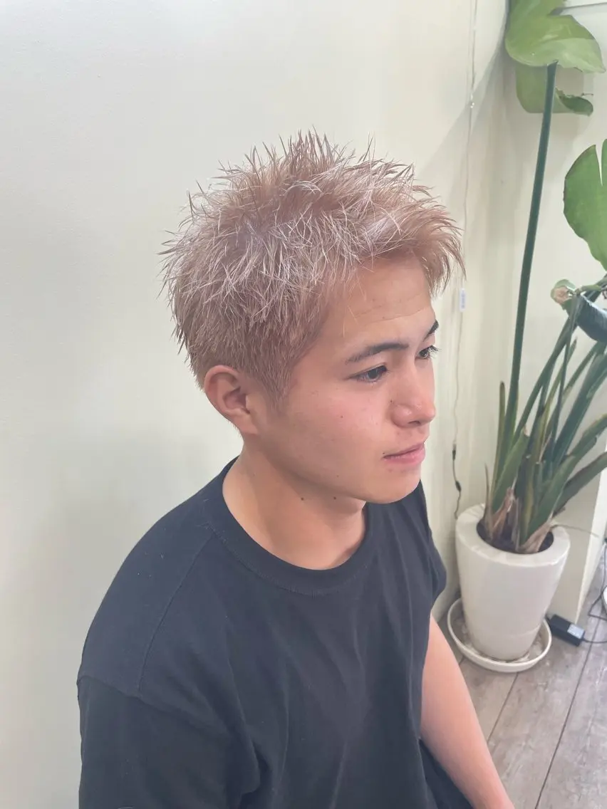 ショート カラー メンズ ヘアカラー WEST OLAND加藤圭介のヘアスタイル