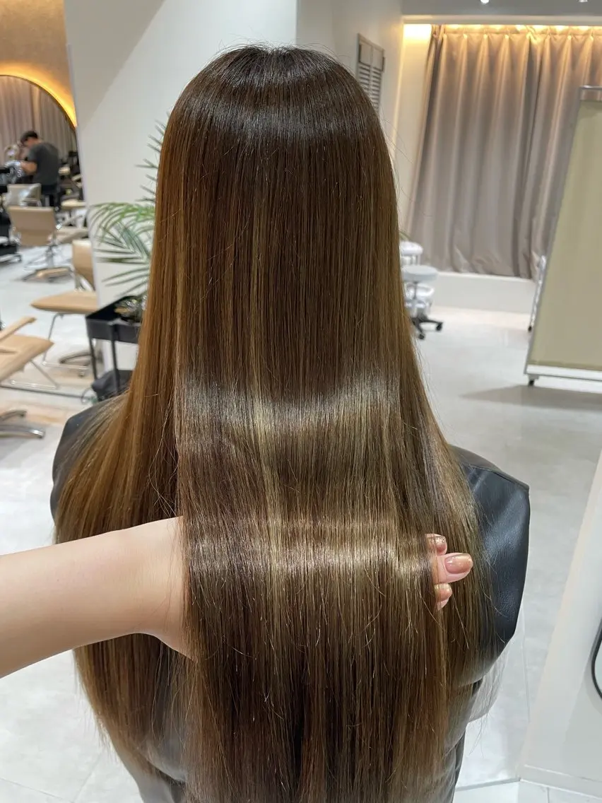 ロング カラー トリートメント ゆきのZina京都駅 ヘッドスパ/髪質改善のヘアスタイル