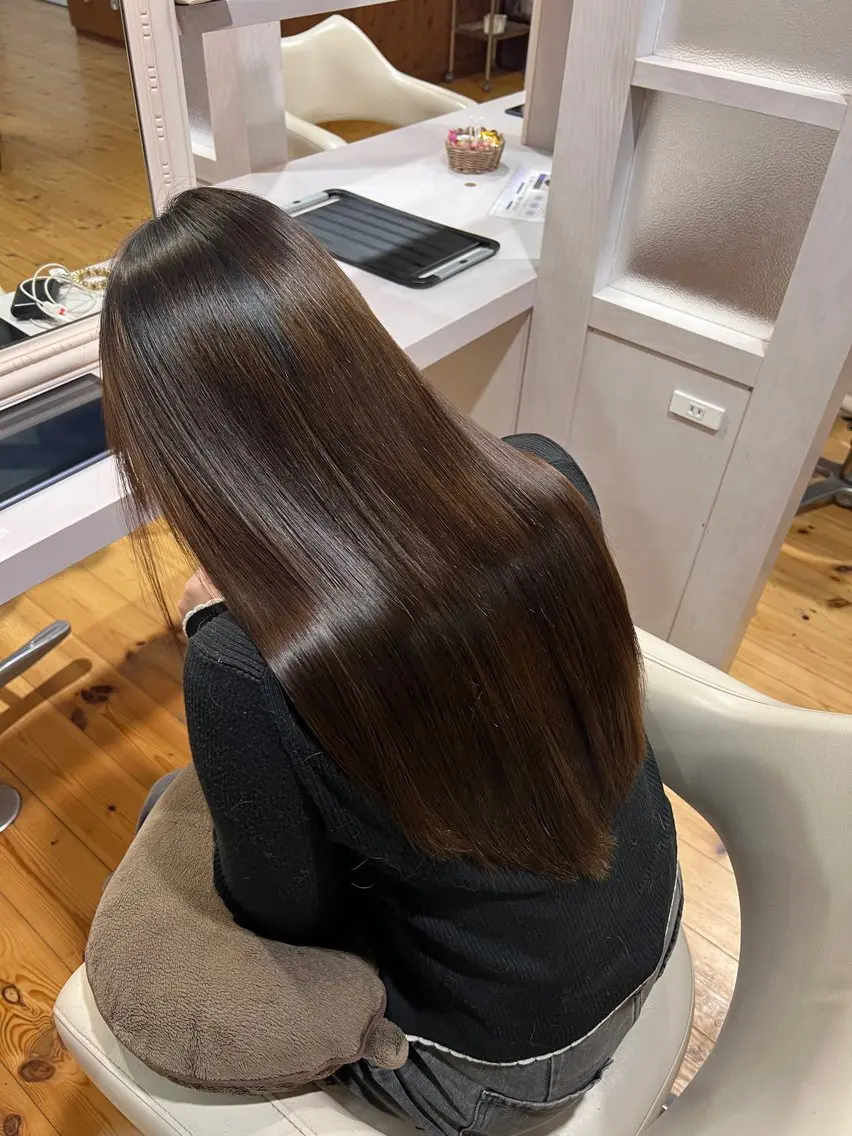 ロング 縮毛矯正 カット 縮毛矯正 トリートメント 佐藤 翔空【艶 カラー/縮毛矯正】のヘアスタイル