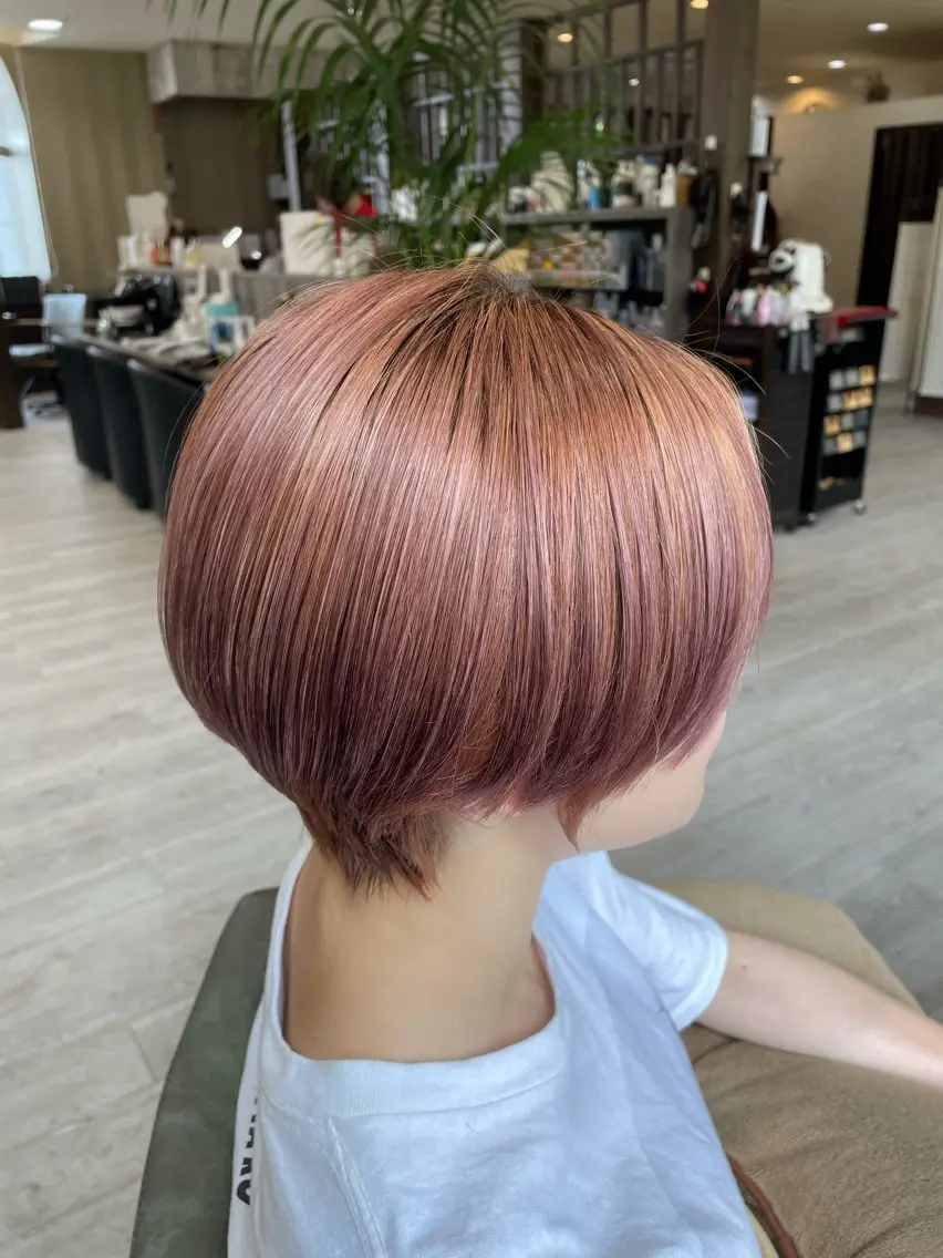 ショート カラー カット ヘアカラー 中野  淳のヘアスタイル