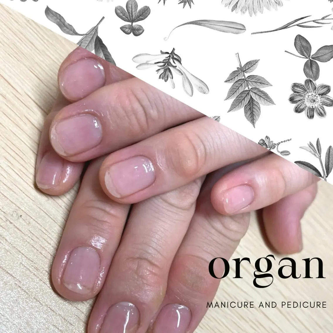 ネイル クリアネイル ジェルネイル 【ORGAN】 nailのネイルデザイン