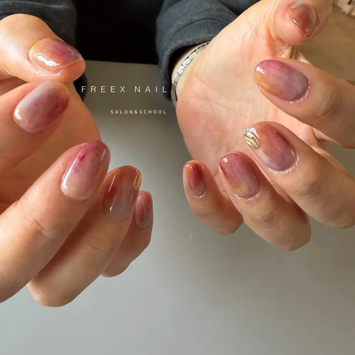 ネイル ニュアンスネイル ハンドネイル ハンドケア freex nail /ニュアンス/個性派のネイルデザイン