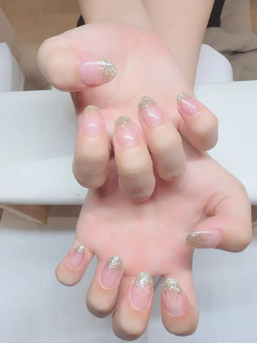 ネイル グラデーション ラメ(グリッター) ラメグラデーション メンズネイル Phu’k la KANAKOのネイルデザイン