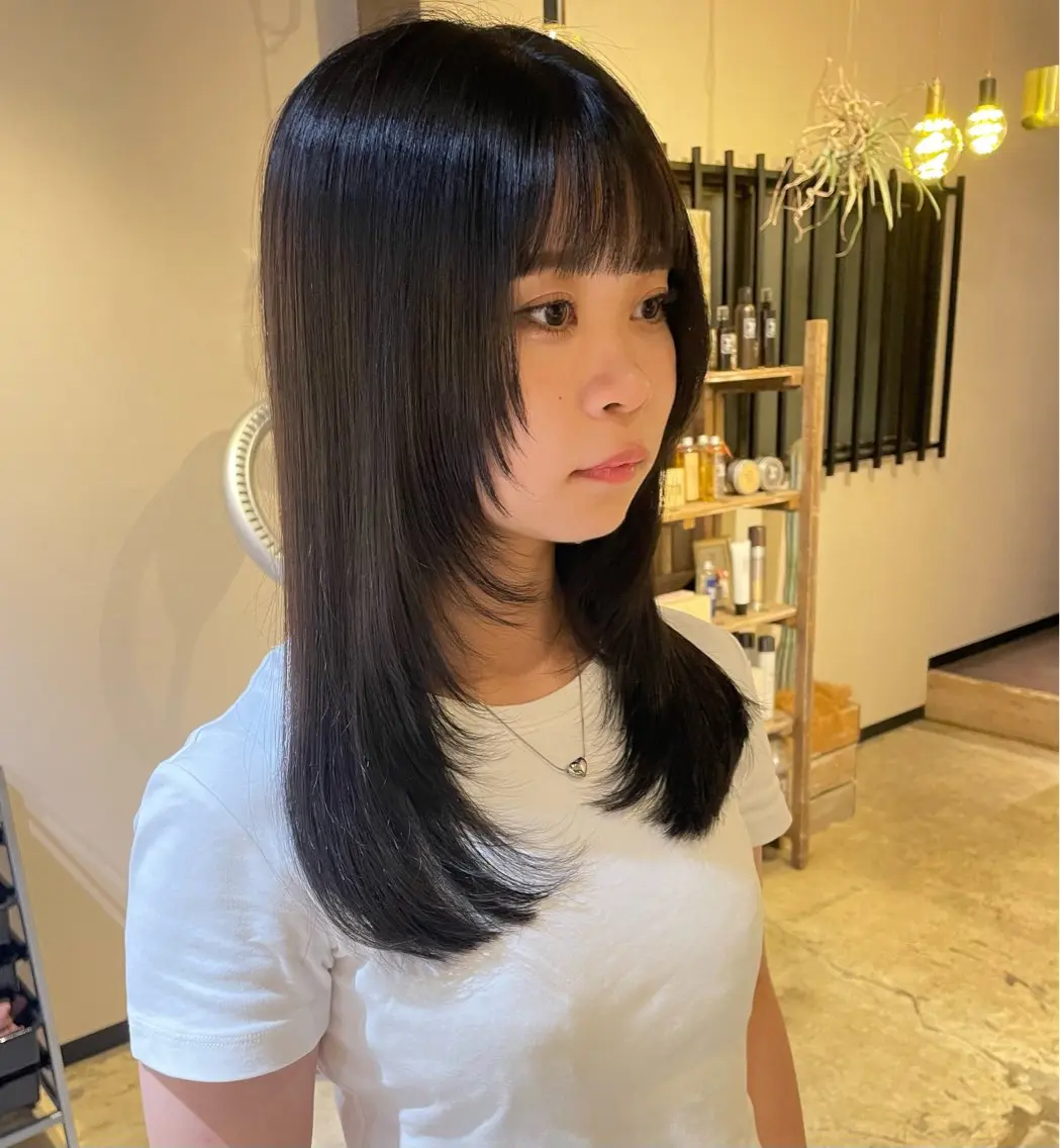 ロング レイヤーカット 北原 紗希のヘアスタイル