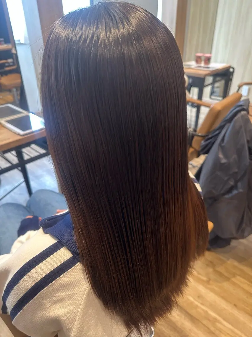 セミロング パーマ 縮毛矯正 ✨✂️Nori ✂️✨のヘアスタイル