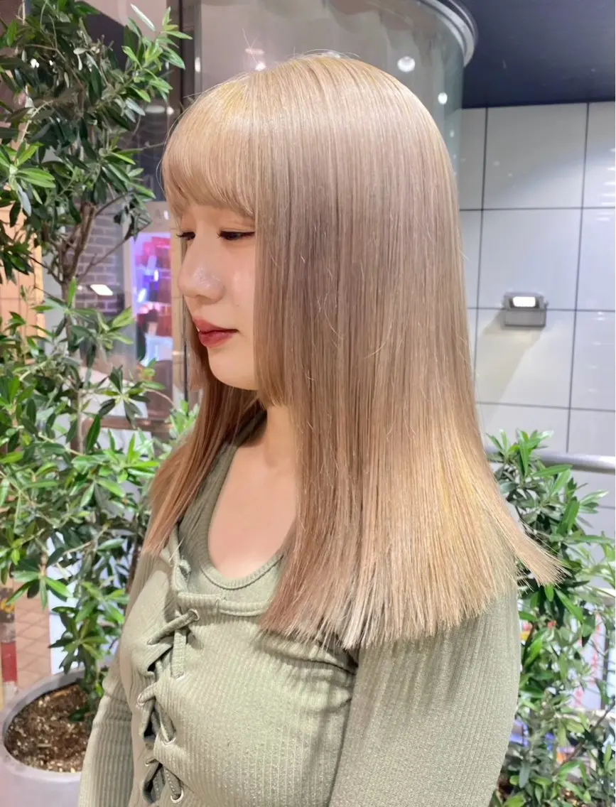 ロング カラー ヘアカラー 艶髪カラー🫧 髪質改善💧レアのヘアスタイル