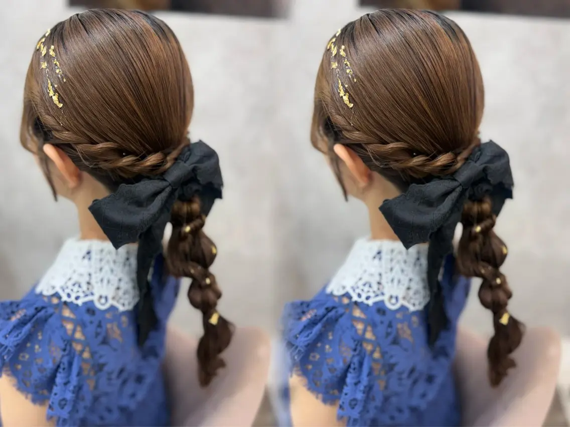 ロング ヘアセット 古沢 月渚のヘアスタイル
