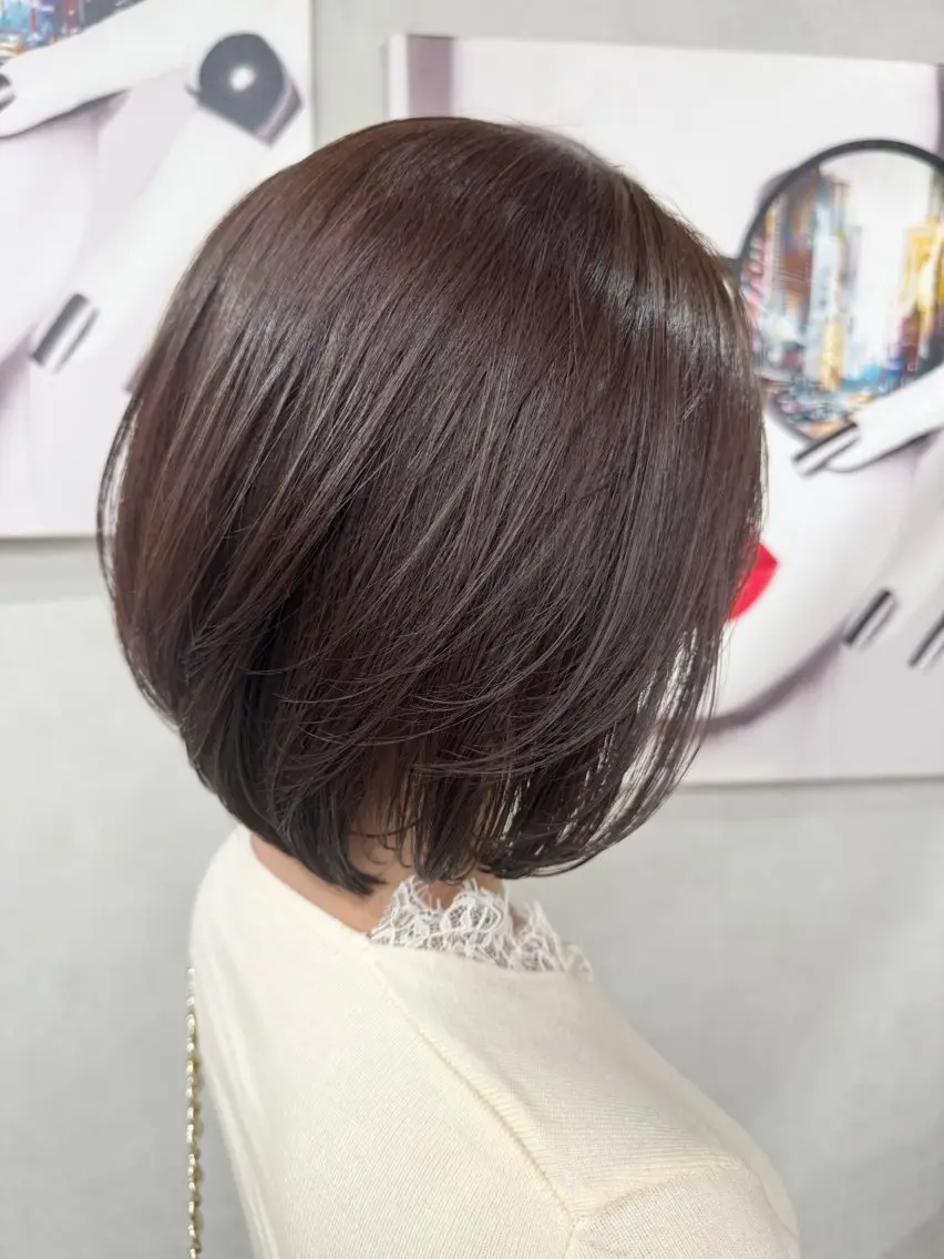 カラー 透明感カラー ボブ カット ヘアカラー 辻 泰之のヘアスタイル