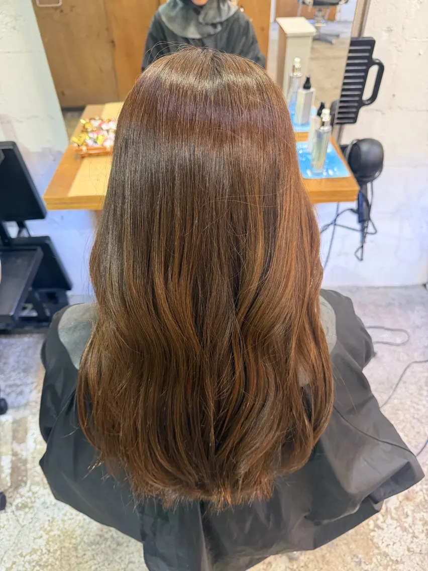 カラー ヘアカラー トリートメント ⭐️垢抜けカラー⭐️ ミコ🖤のヘアスタイル