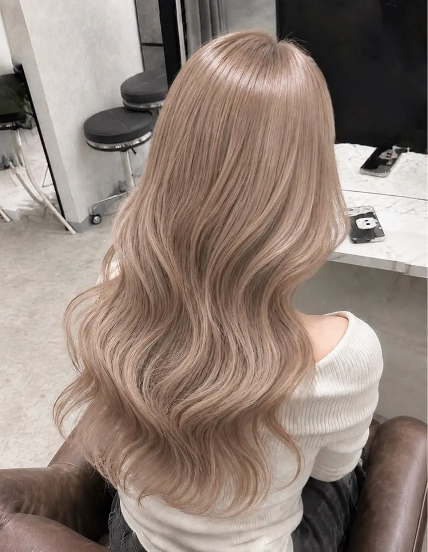 ロング カラー 色落ちまで盛れる 💟まなみのヘアスタイル