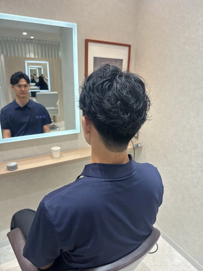 ショート パーマ メンズ メンズヘア特化 廣田和也のヘアスタイル