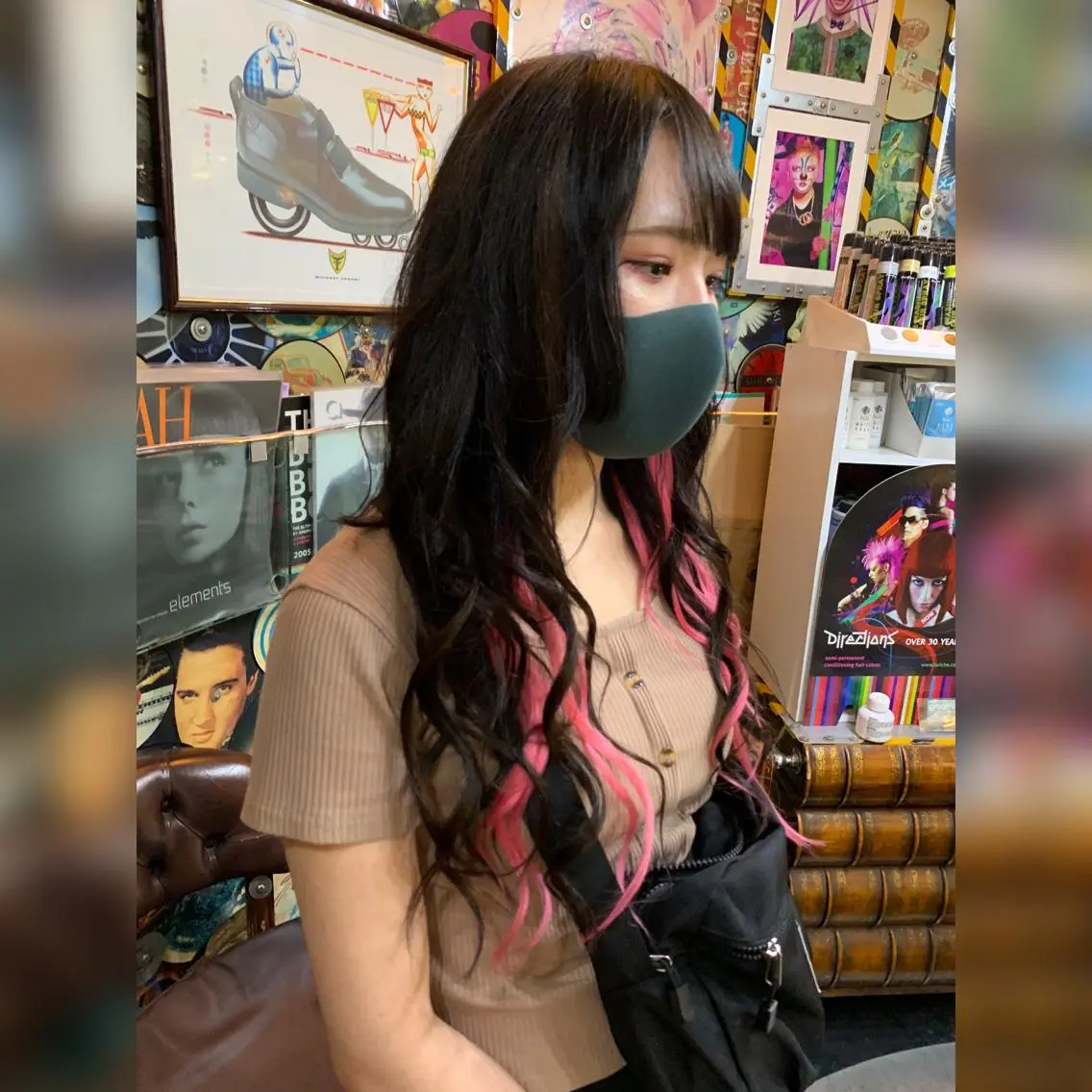 ロング カラー ピンクカラー エクステ ロング 🌈派手髪エクステ ブレイズ🌈ひろとのヘアスタイル