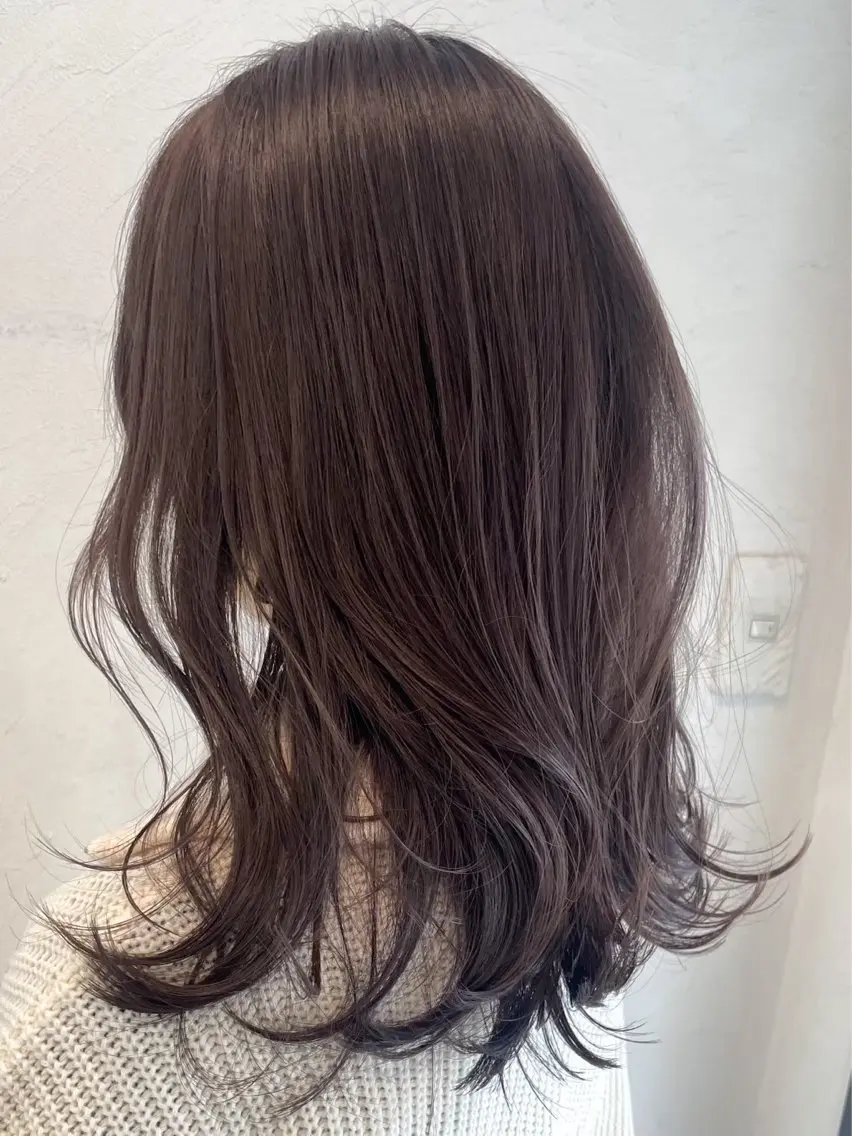 セミロング ヘアカラー トリートメント SiLO／ mahiroのヘアスタイル