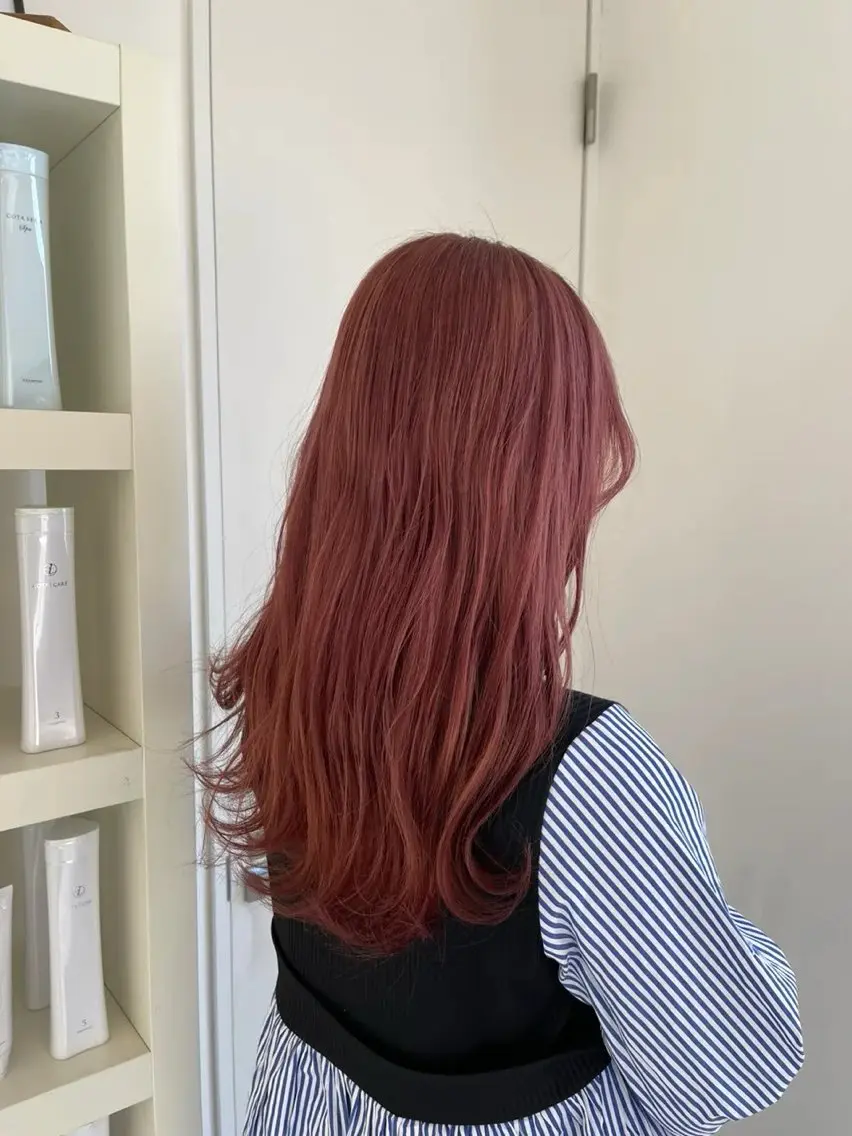 ロング カラー ピンクカラー 個人/ゆっくりできる ヘアサロン/yukiのヘアスタイル