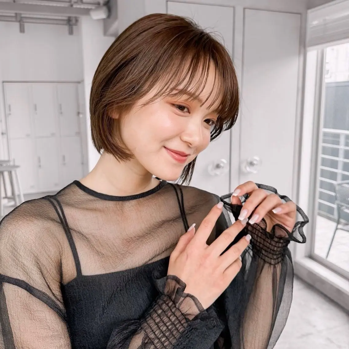 ショート ショートボブ ハンサムショート 丸みショート ボブ ショートヘア 似合わせカット×顔周 周りカット るな🌛のヘアスタイル