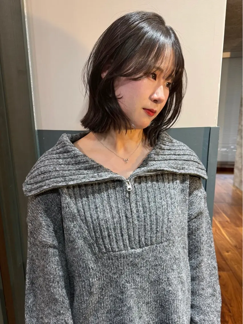 ミディアム カラー パーマ カット ヘアカラー 縮毛矯正 トリートメント mai / linoah˚✧のヘアスタイル