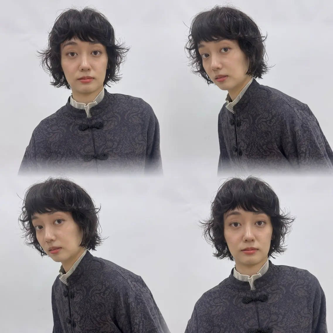 ショート パーマ カット パーマ MEGU/layer cut/透明感カラーのヘアスタイル