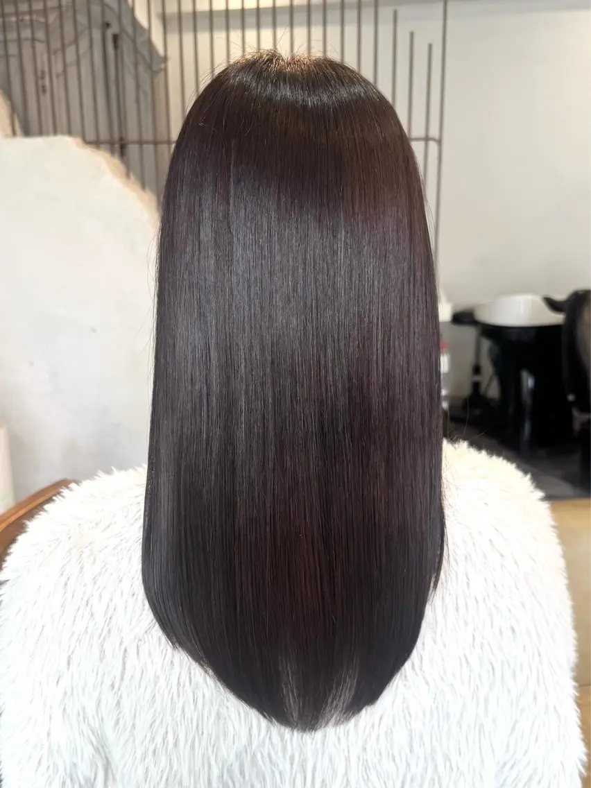 ロング カット 縮毛矯正 トリートメント 🔆髪質改善 透明感 カラー🔆佐々木貴仁のヘアスタイル