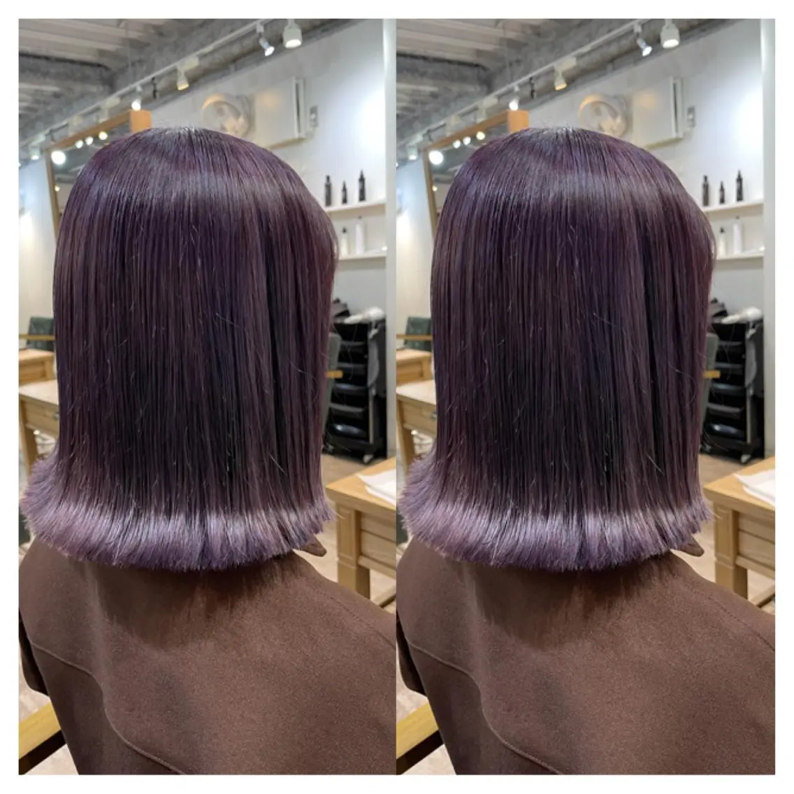 ミディアム カラー カット ヘアカラー トリートメント 村山 茉衣のヘアスタイル