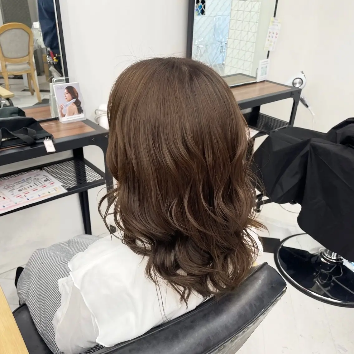 ロング カラー パーマ ヘアアレンジ メンズ ブラウンカラー ナチュラルブラウン mona/ ストレートスタイル✨のヘアスタイル