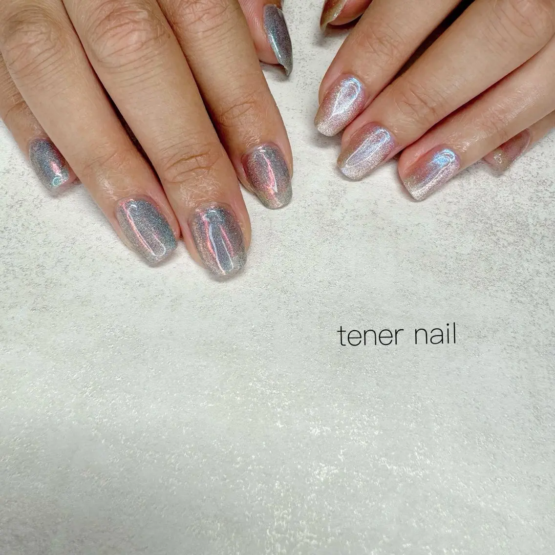 ネイル オーロラネイル マグネットネイル ハンドネイル テネルネイル tener nailのネイルデザイン