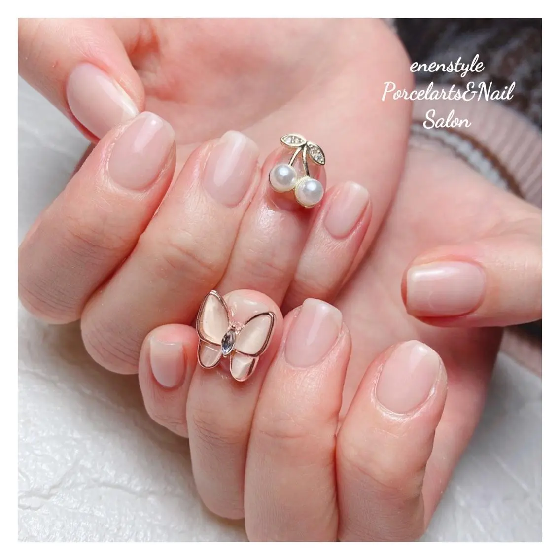 ミディアム ネイル 🐾enen style 🐾のネイルデザイン