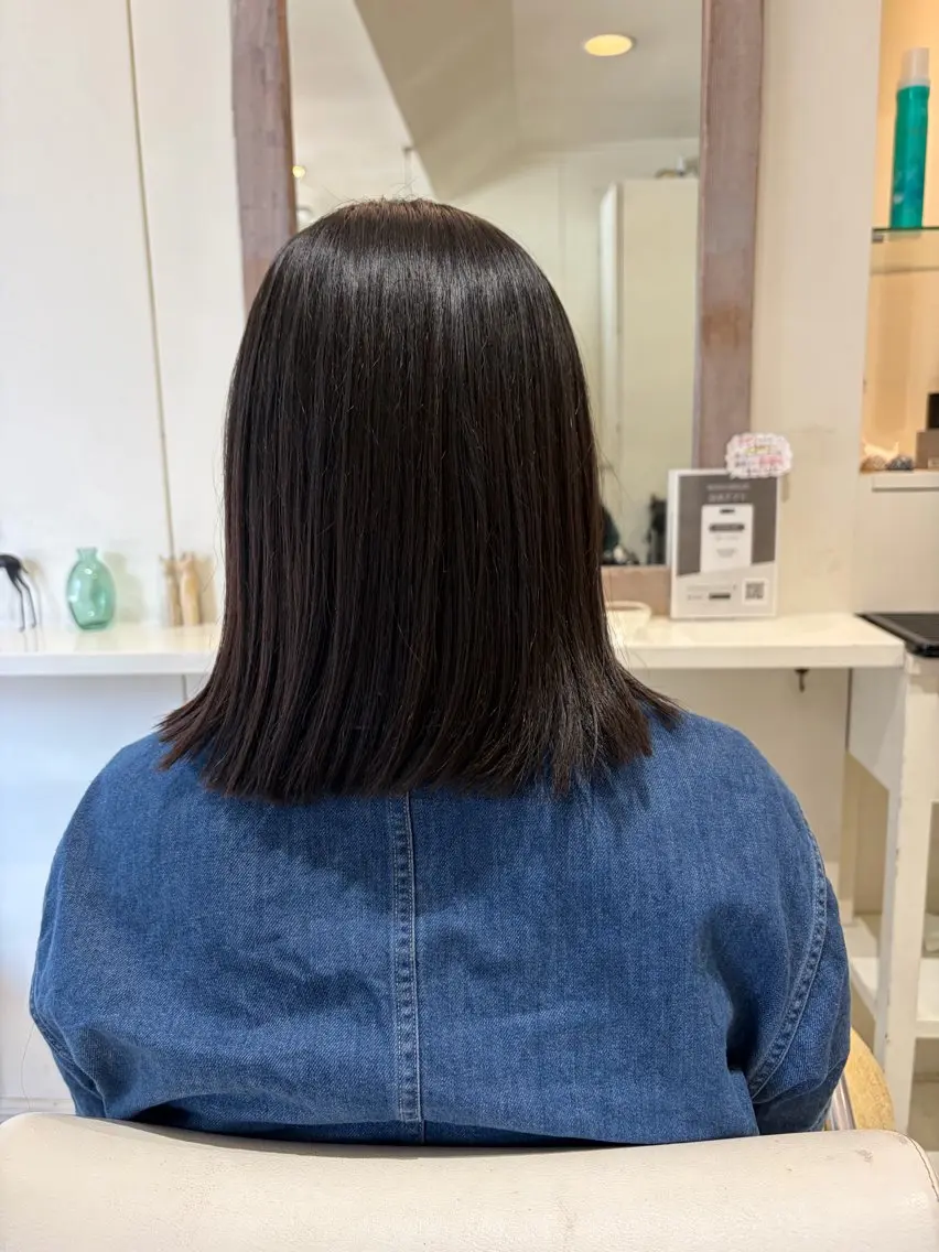 ショート カット 縮毛矯正 トリートメント NICCOLO室見 Erinaのヘアスタイル