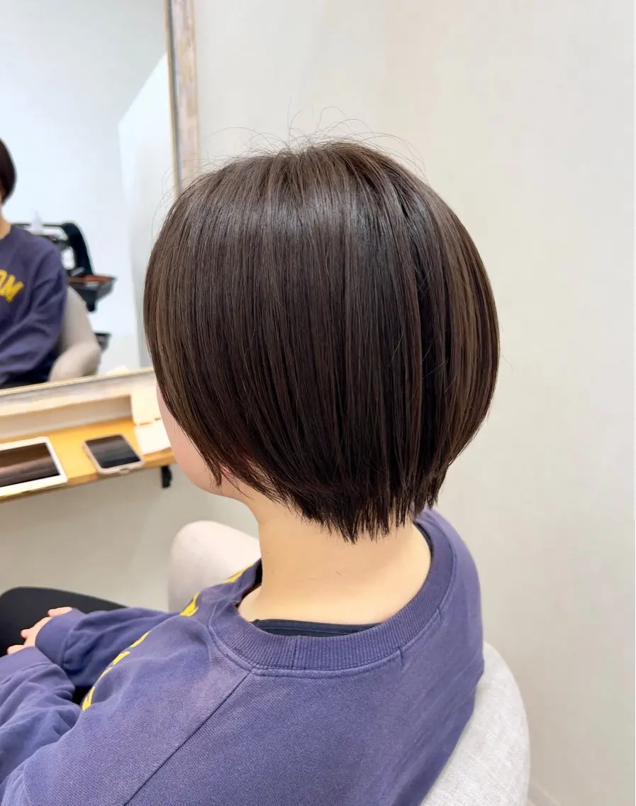ショート 似合わせカット ショートヘア カット ショート/白髪ぼかし 君和田若菜のヘアスタイル