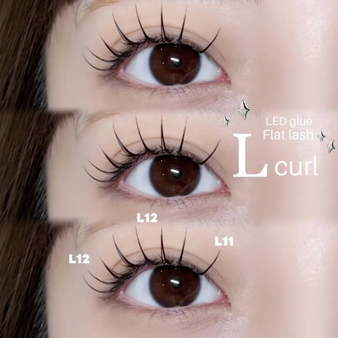 マツエク・マツパ Lカール LASH Muse AKOのマツエク・マツパデザイン