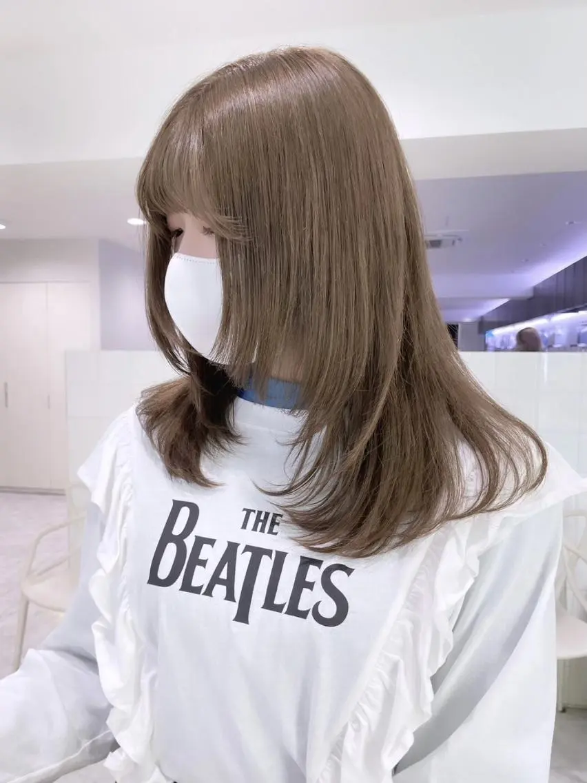 🌼minimo限定🌼前髪/顔まわりカット+ワンカラー+オリジナルトリートメント 炭酸Spa付きの写真