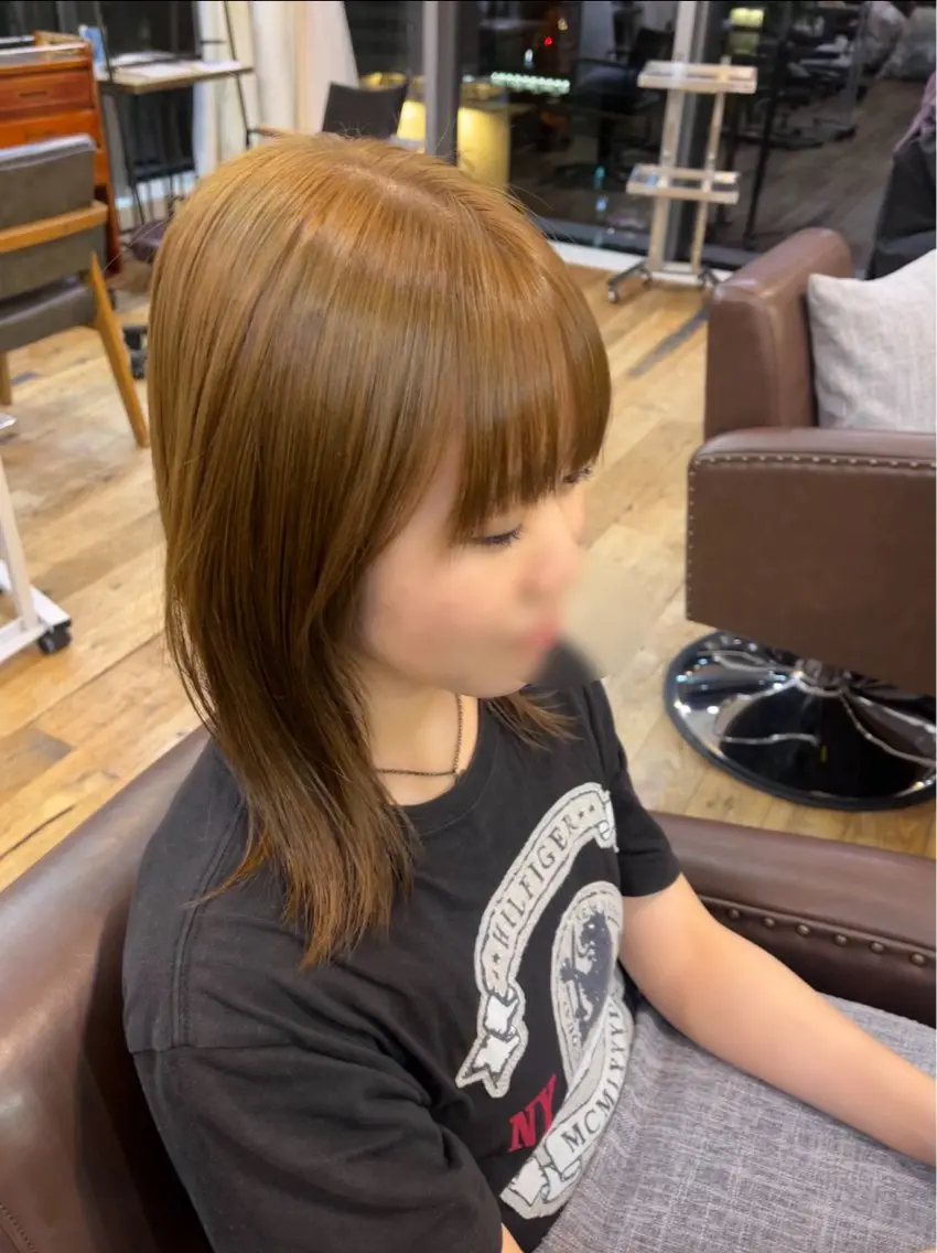 カラー ブリーチ ダブルカラー ブリーチなしカラー 東茉央/ブリーチ リタッチ🧸銀座のヘアスタイル