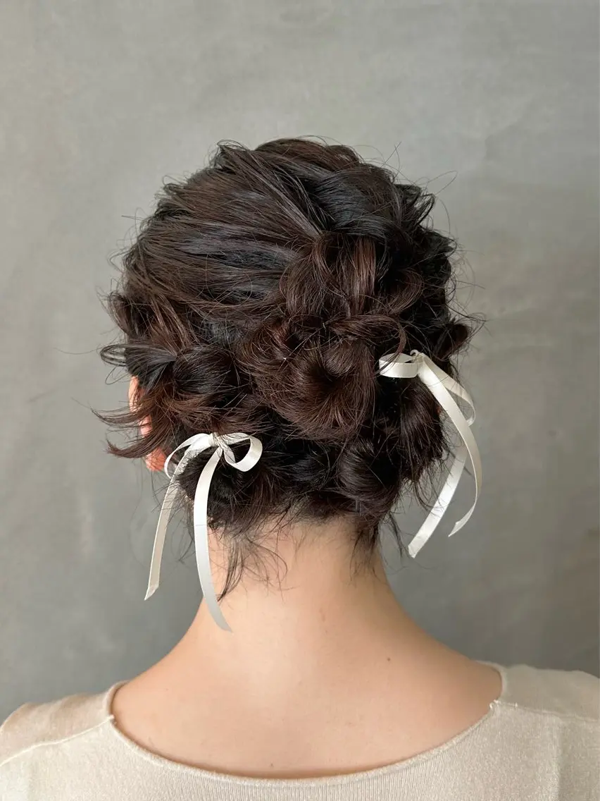 ヘアアレンジ ボブ ヘアセット yayo ヘアアレンジのヘアスタイル