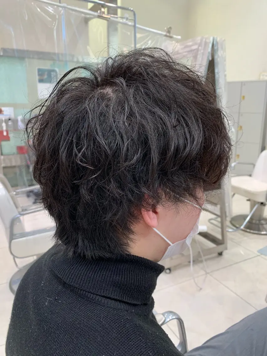 ショート パーマ メンズ 店舗代表 佐藤 幸平のヘアスタイル