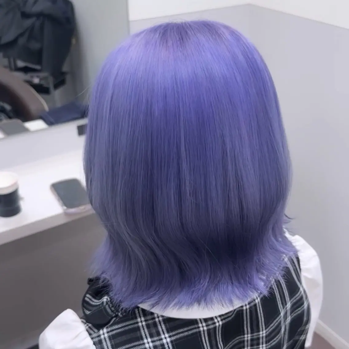 ミディアム カラー ヘアカラー トリートメント ハイトーン/髪質改善 原宿𝑺𝑬𝑵𝑨のヘアスタイル