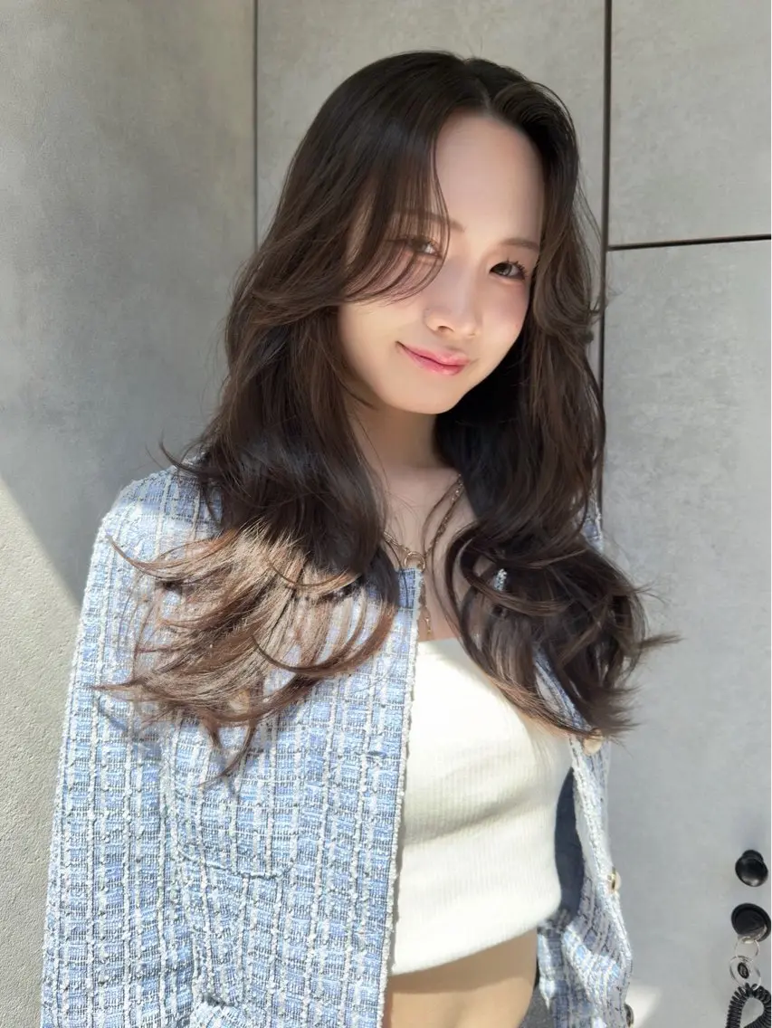 ロング Riru💜 カラーモデル募集中のヘアスタイル