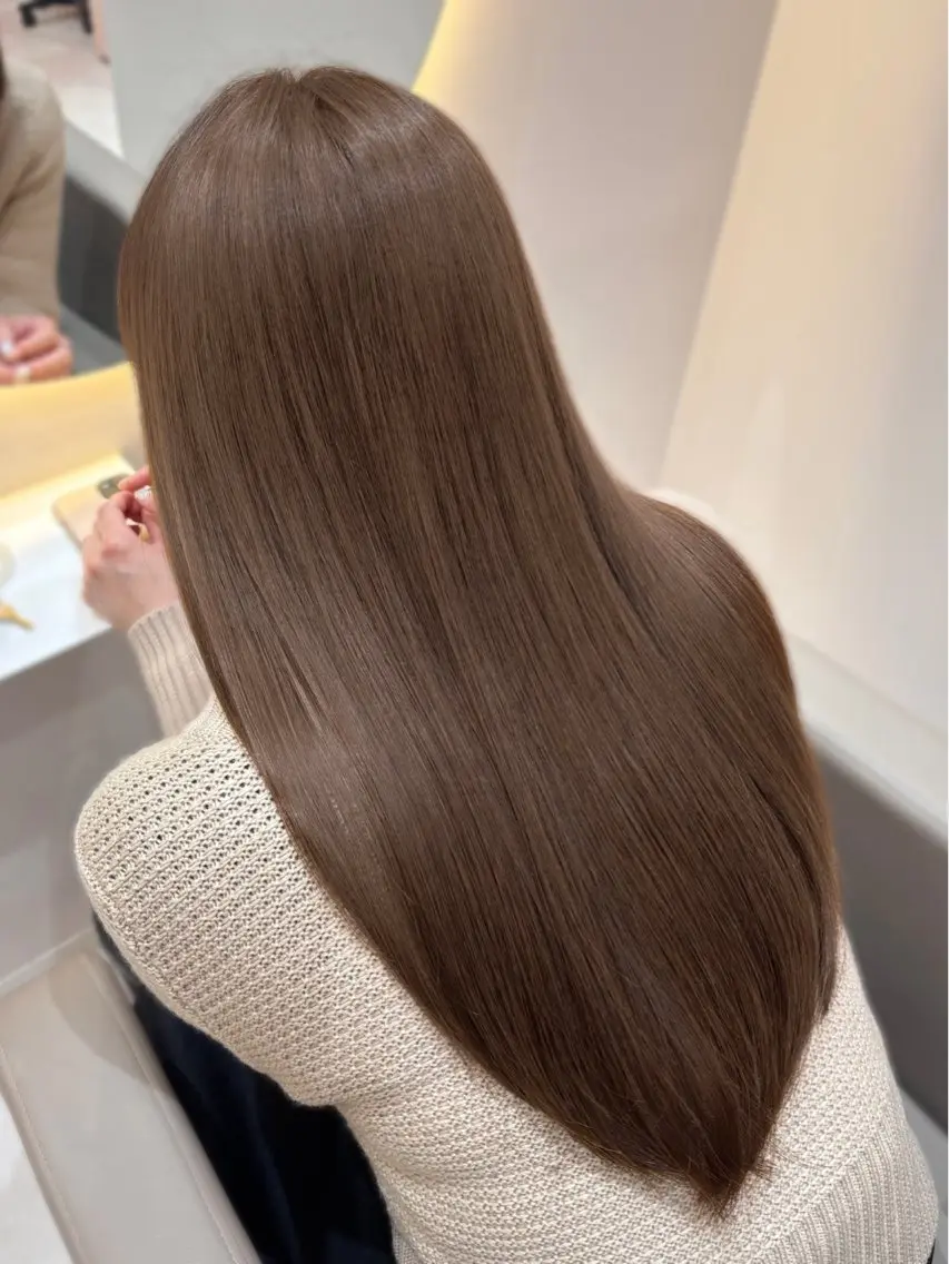 ロング ヘアカラー トリートメント 🤍AINA🤍 Zina高田馬場のヘアスタイル