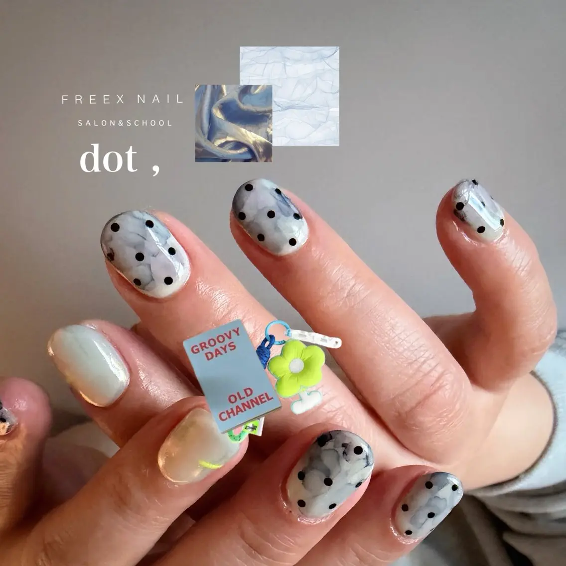 ネイル ドット ハンドネイル ハンドケア freex nail /ニュアンス/個性派のネイルデザイン