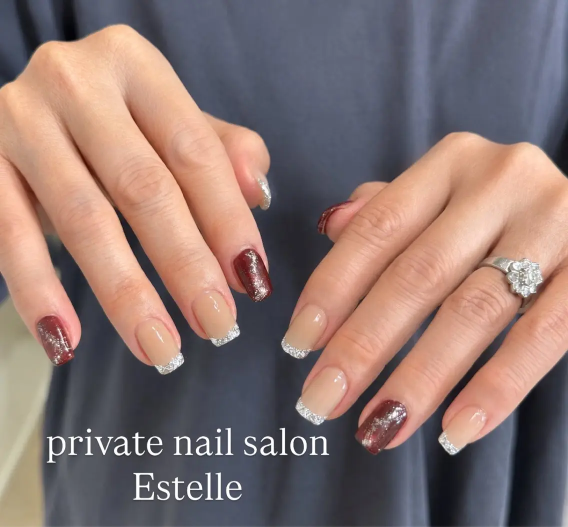 ネイル フレンチネイル ハンドネイル nail salon Estelleのネイルデザイン