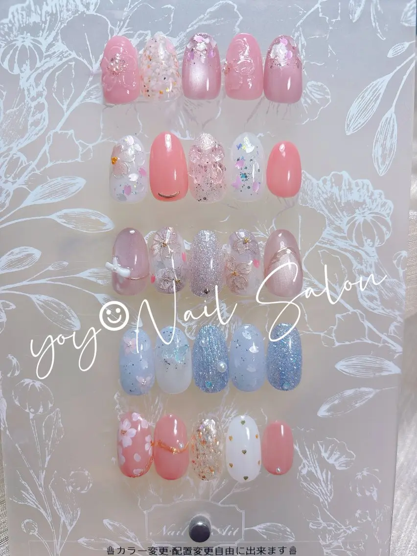 ネイル 桜ネイル フラワーネイル マグネットネイル ニュアンスネイル 春ネイル 💫ゆか_ Nailartistのネイルデザイン