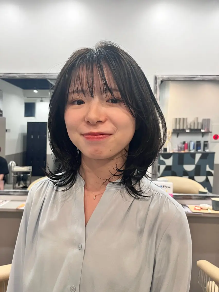 ハウタム髪質改善カラー+うる艶トリートメント¥14000の写真