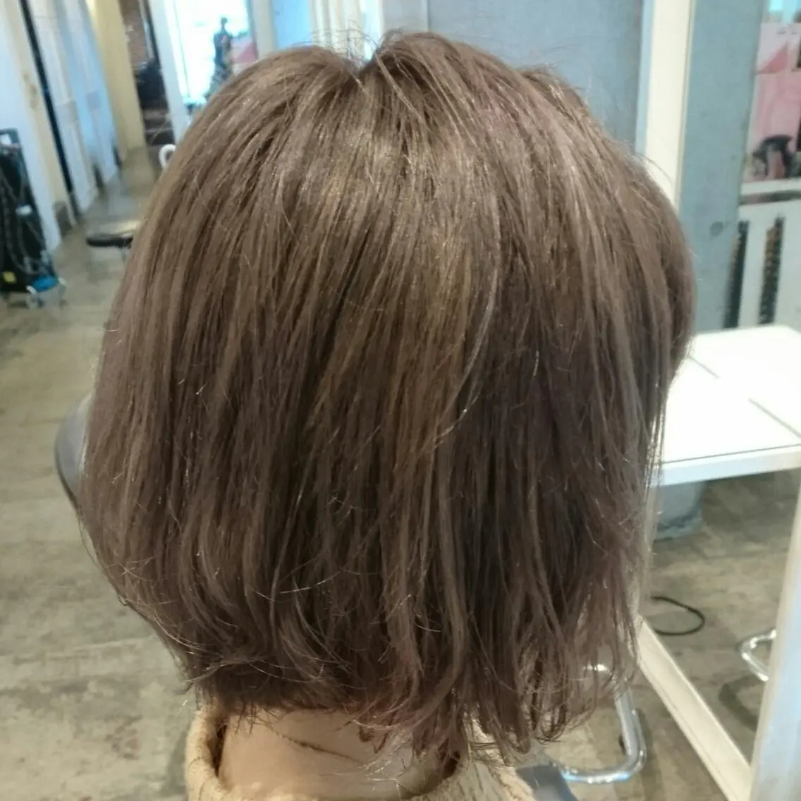 ミディアム カラー アッシュ 髪質改善/艶髪 永山のヘアスタイル