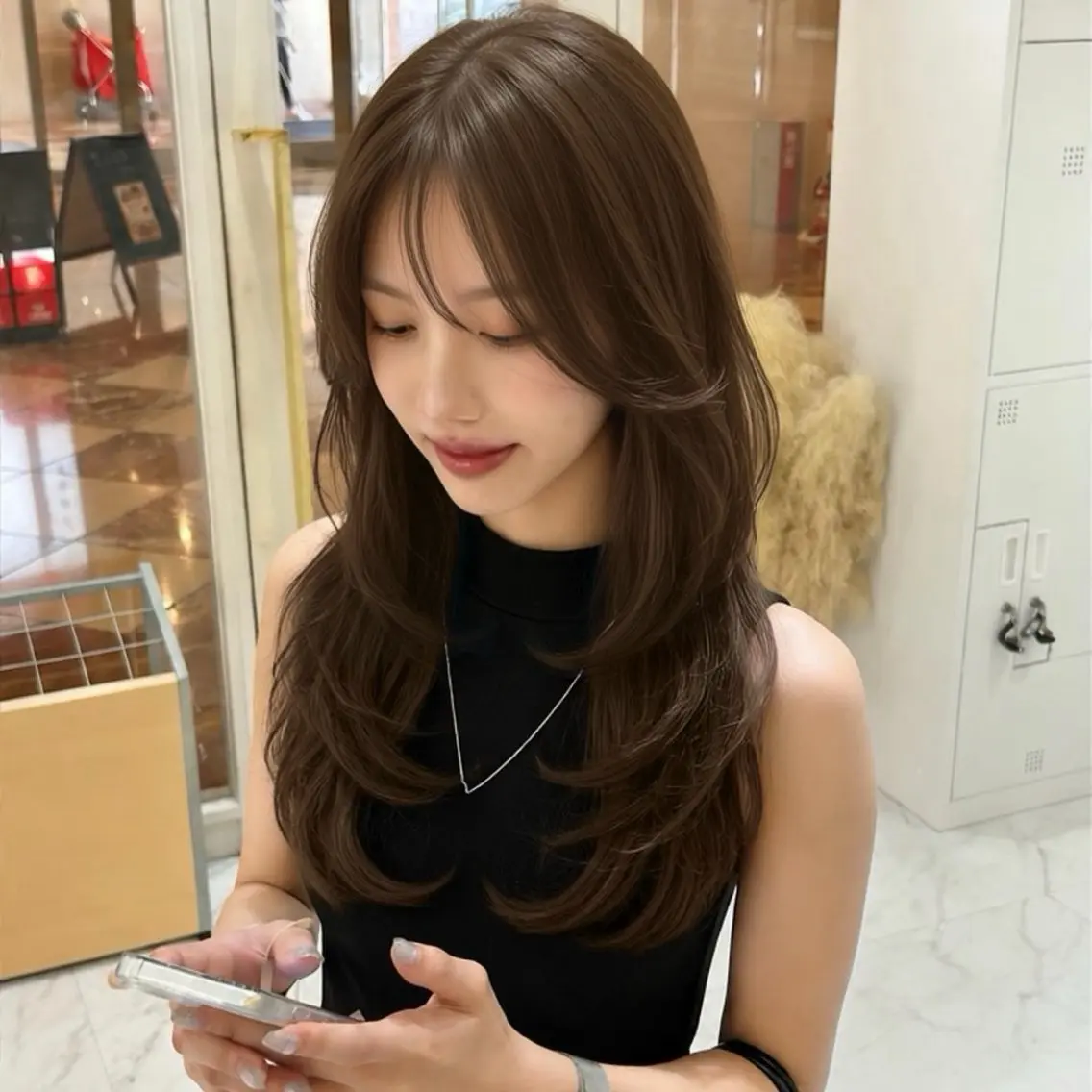 ロング カット ヘアカラー hiyori🎀 トレンドレイヤーのヘアスタイル